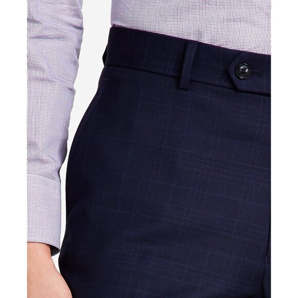 Tommy Hilfiger Men Modern-Fit Stretch Plaid Wool Blend Suit Pants Blue B4HP $190 - Picture 5 of 5